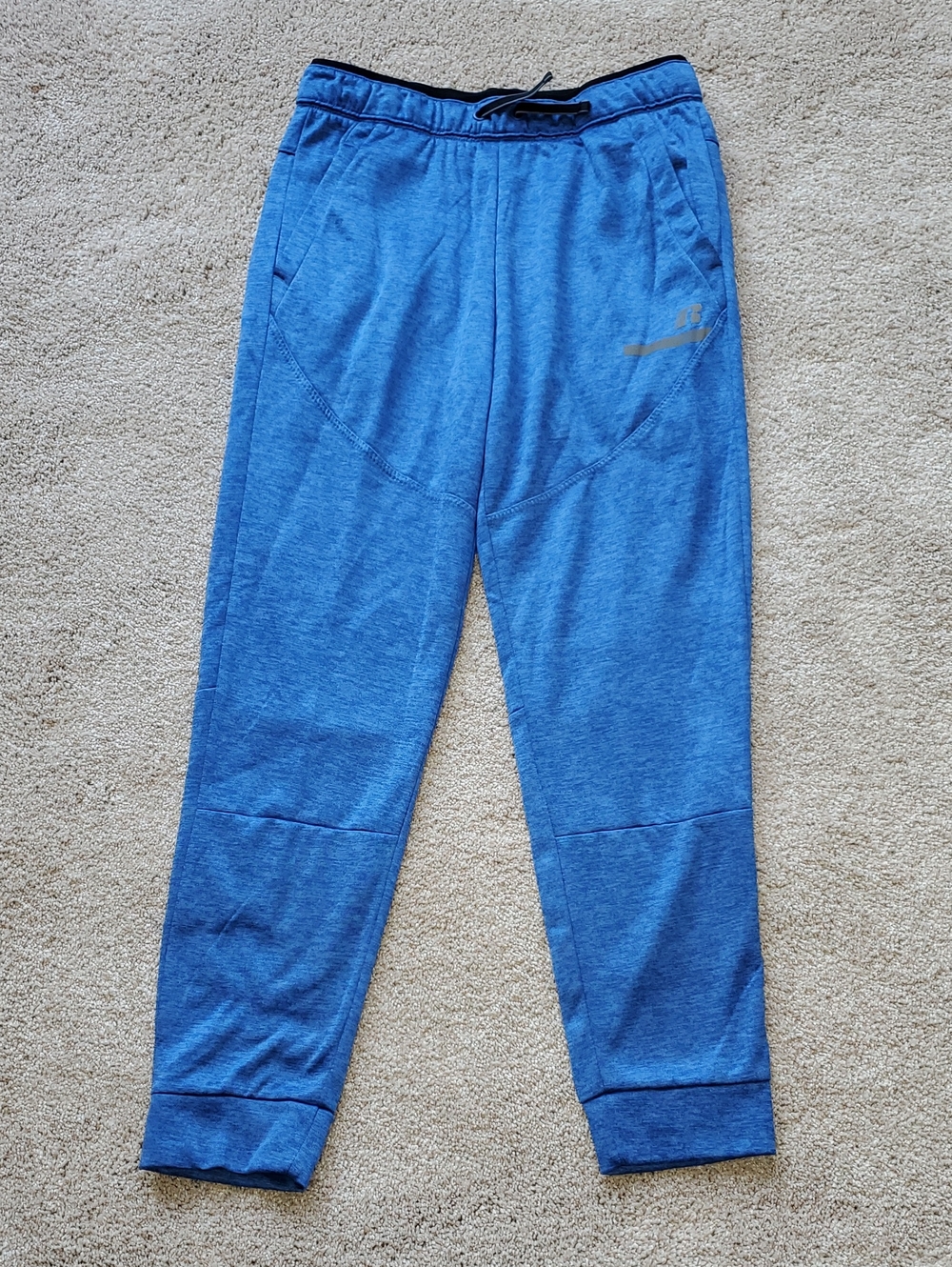 Russell Boys Blue Athletic Fleece Jogger Pants Boys Size XL